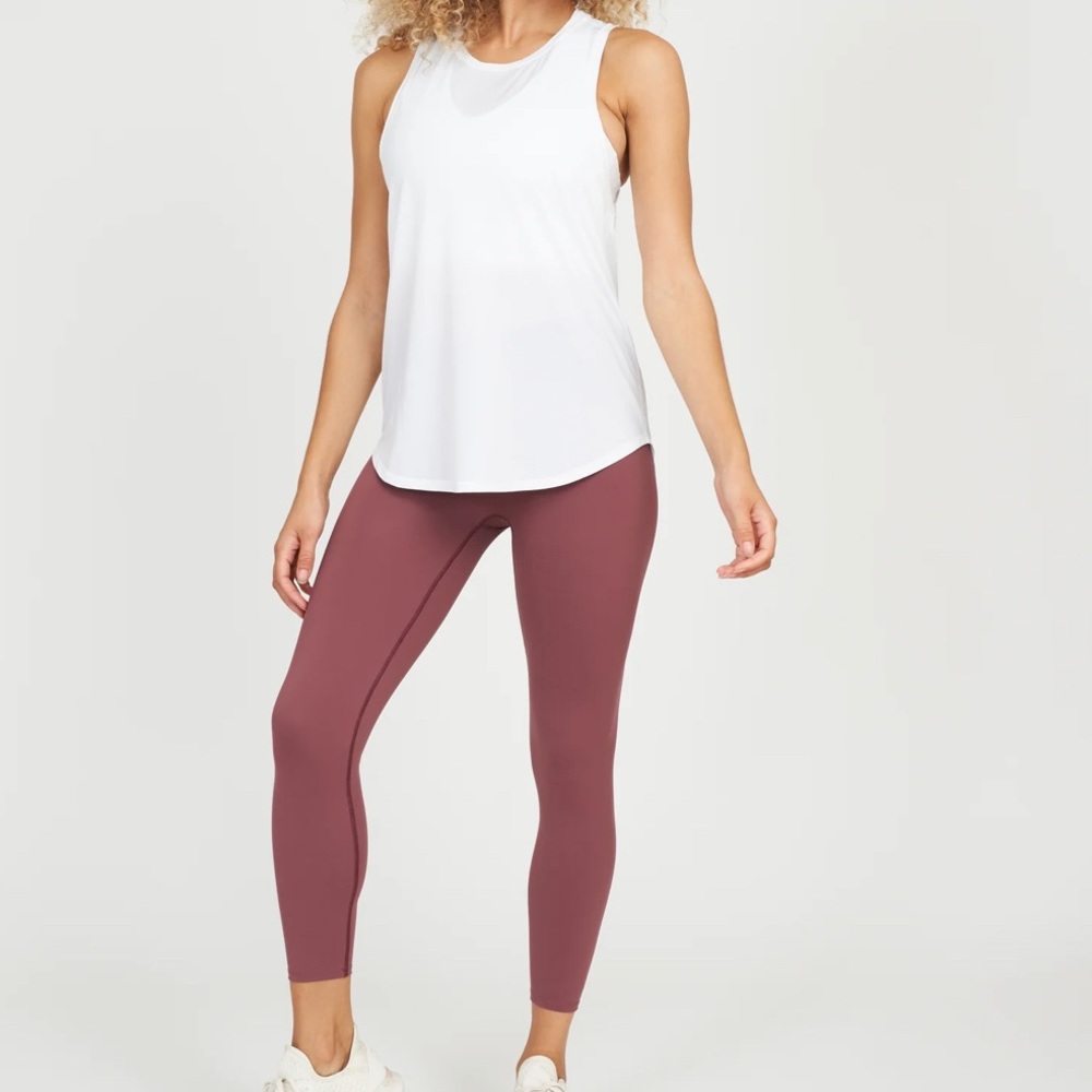 Spanx Active 7/8 Leggings in Midnight Rose Booty Collection